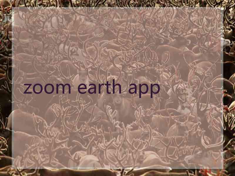 zoom earth app