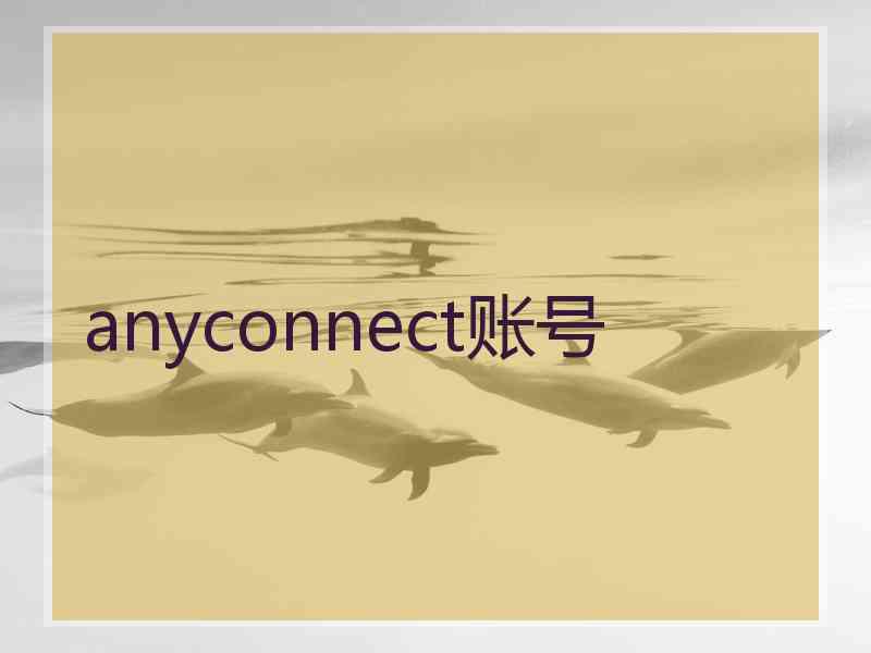 anyconnect账号