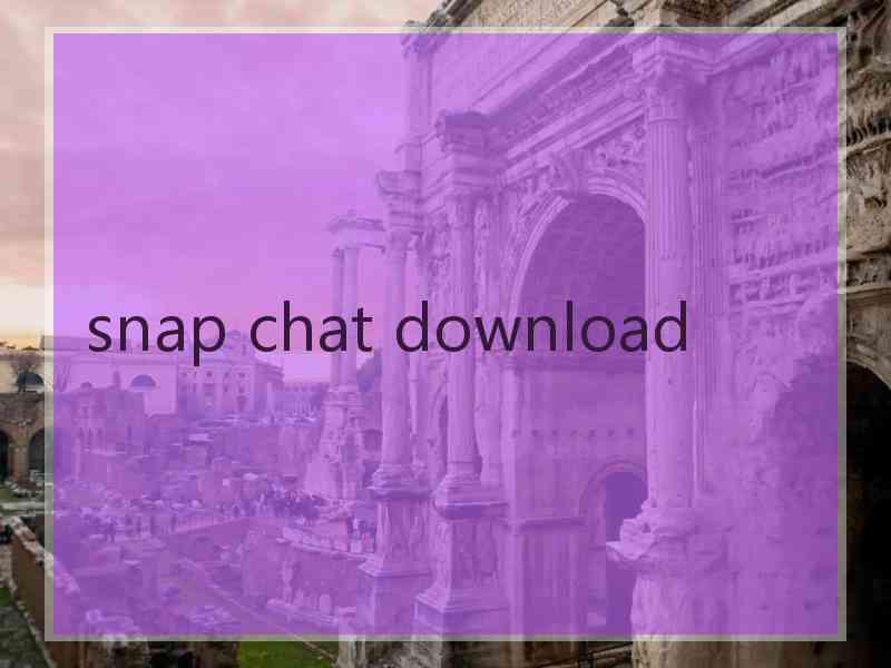 snap chat download