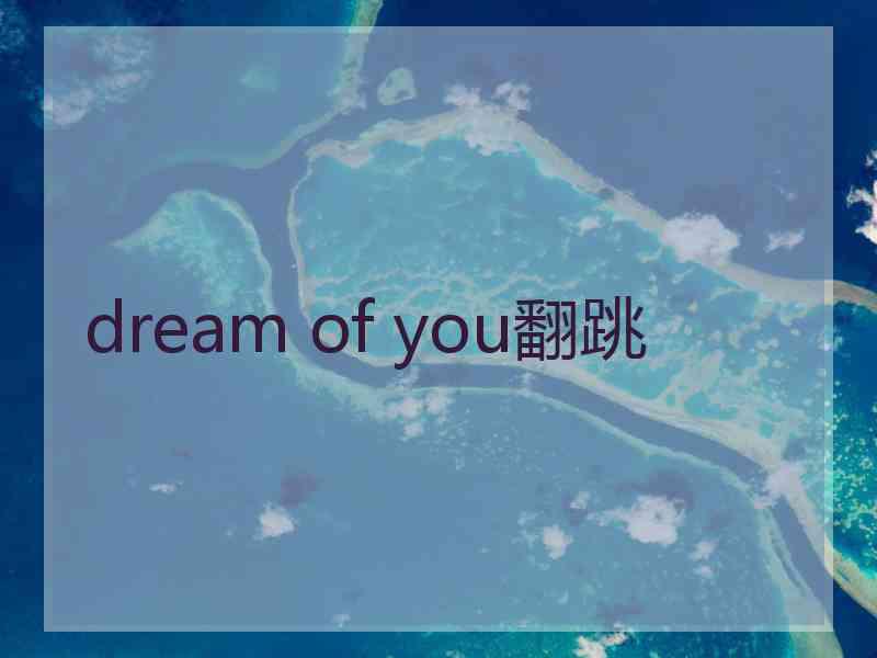 dream of you翻跳
