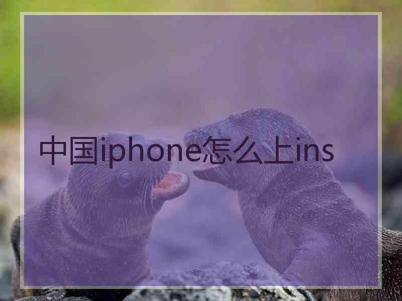 中国iphone怎么上ins
