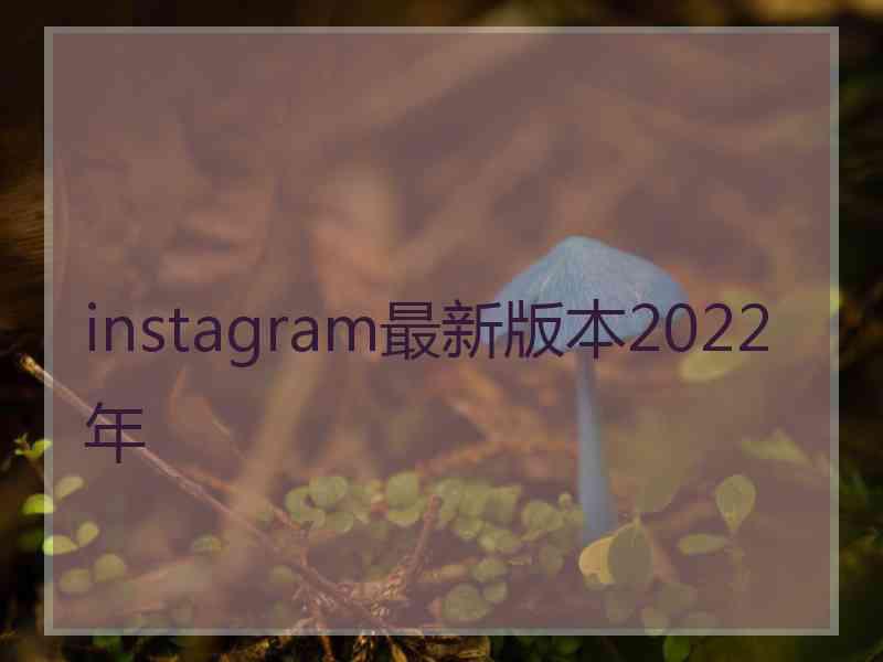 instagram最新版本2022年