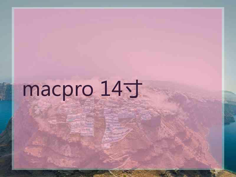 macpro 14寸