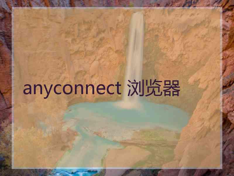 anyconnect 浏览器