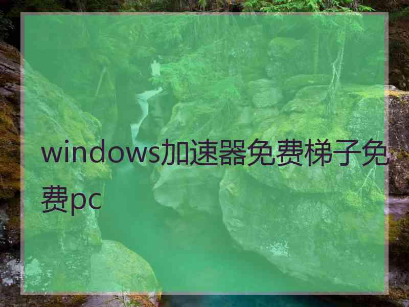 windows加速器免费梯子免费pc