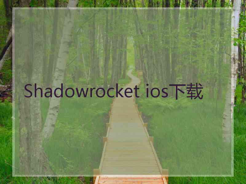 Shadowrocket ios下载