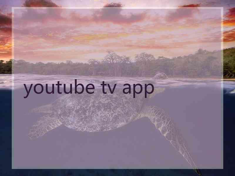 youtube tv app