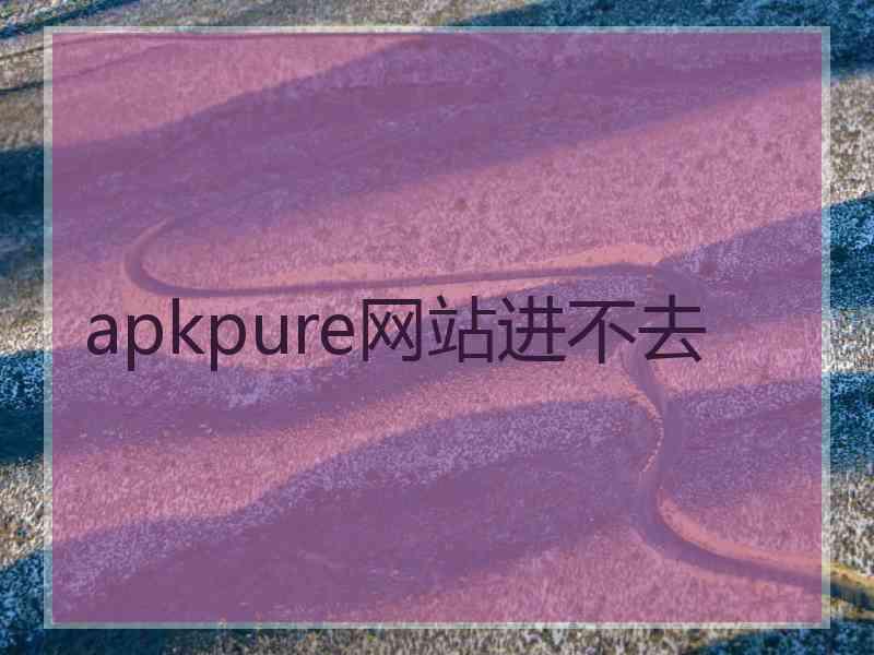apkpure网站进不去