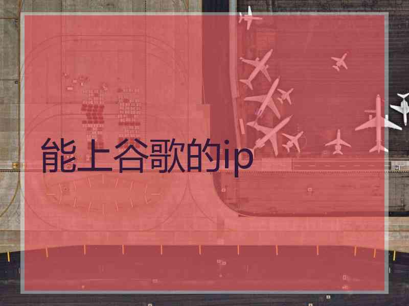 能上谷歌的ip