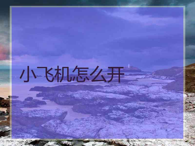 小飞机怎么开
