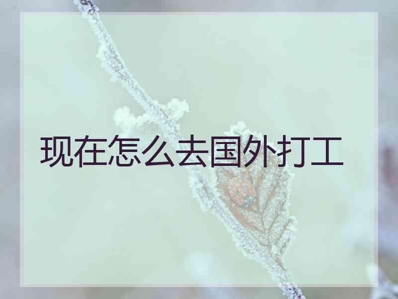 现在怎么去国外打工