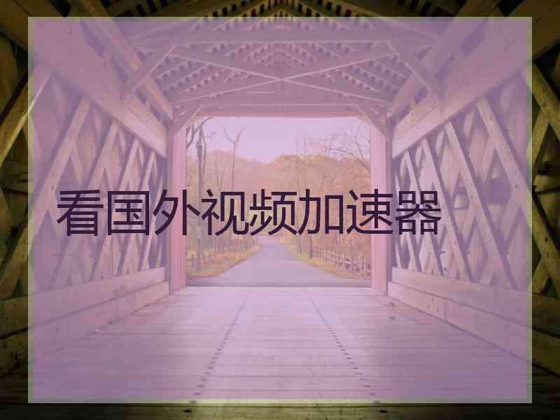 看国外视频加速器
