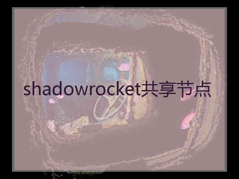shadowrocket共享节点