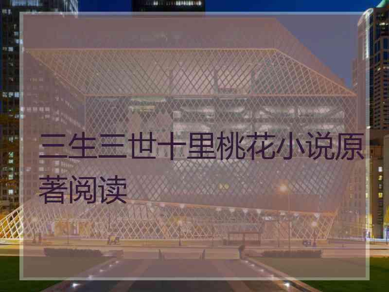三生三世十里桃花小说原著阅读