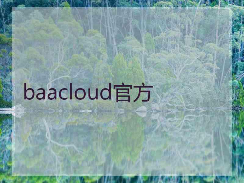 baacloud官方