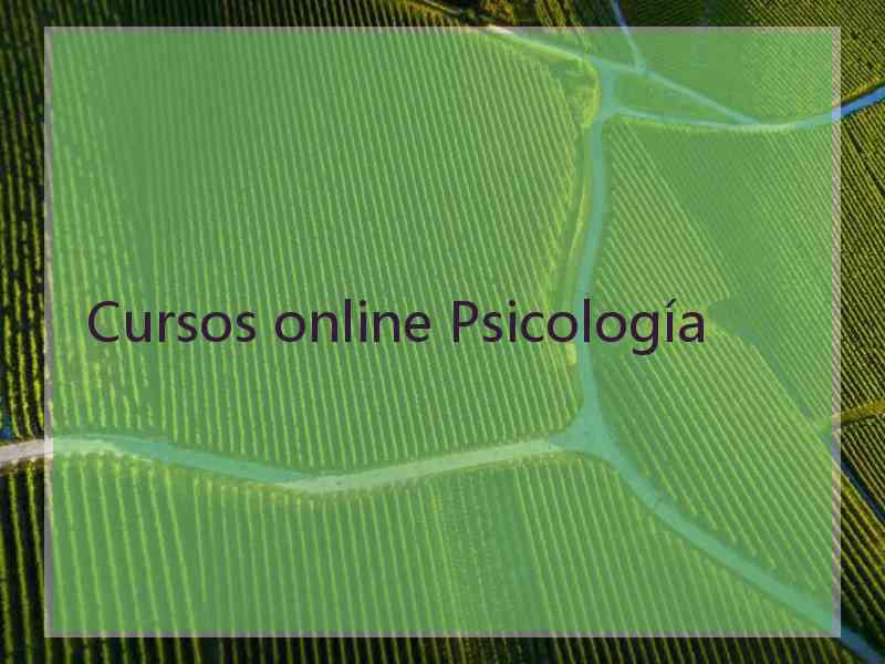 Cursos online Psicología